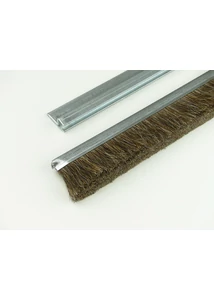 "h" galvanizált acél profilos kefetömítés 40 mm-es lószőrrel