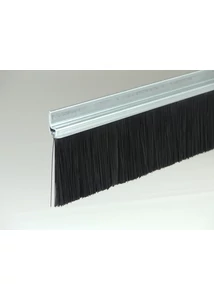 "h" galvanizált acél profilos kefetömítés 92 mm-es sörtével