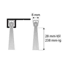 8 mm-es magmérettel 8 mm-es magmérettel