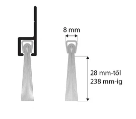 8 mm-es magmérettel 8 mm-es magmérettel