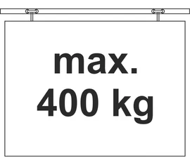 Teherbírás: 400 kg Teherbírás: 400 kg