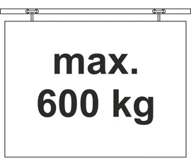 Teherbírás: 600 kg Teherbírás: 600 kg