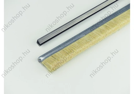 "U" galvanizált acél profilos kefetömítés 30 mm-es tampico növényi szállal
