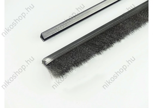 "U" galvanizált acél profilos kefetömítés 40 mm-es acél sörtével