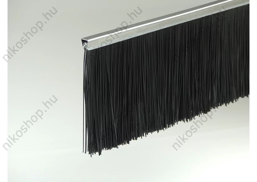 "U" galvanizált acél profilos kefetömítés 137 mm-es sörtével