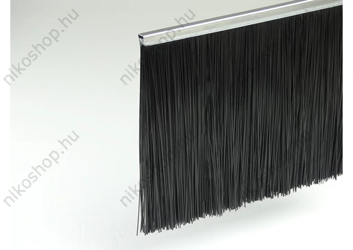 "U" galvanizált acél profilos kefetömítés 242 mm-es sörtével